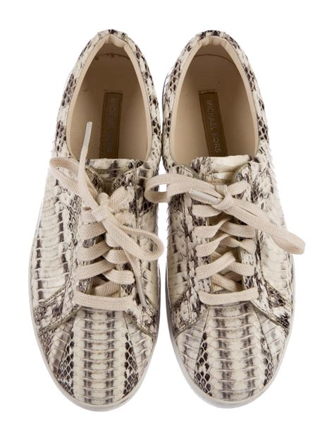 michael kors snakeskin|Michael Kors snakeskin sneakers.